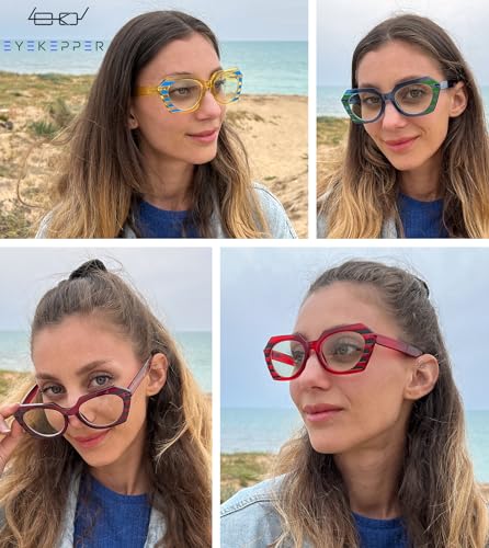 Image of Eyekepper 5-pack Reading Glasses Blue Light Blocking Women Stylish Readers