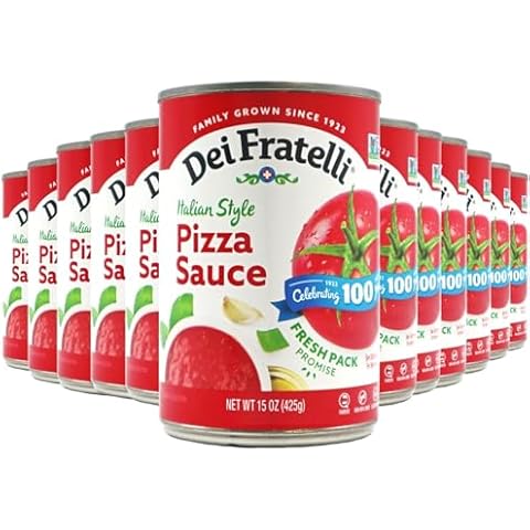 Dei Fratelli Pizza Sauce from Vine-Ripened Tomatoes (15 oz. Cans, 12 pack) - No Water, No Paste, Non-GMO, Gluten-Free Cover