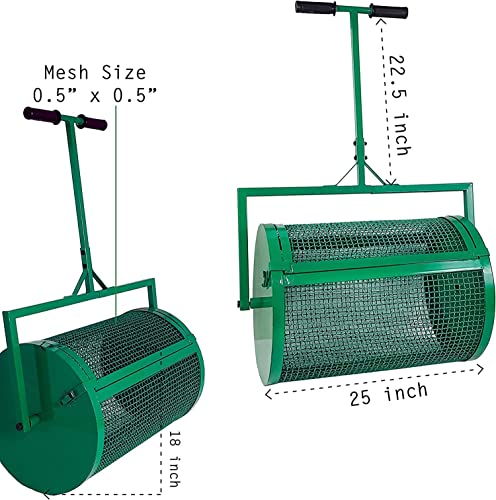 Esparcidor de Compost Duradero con Canasta de Malla Metalica 24 pulg miniatura 6