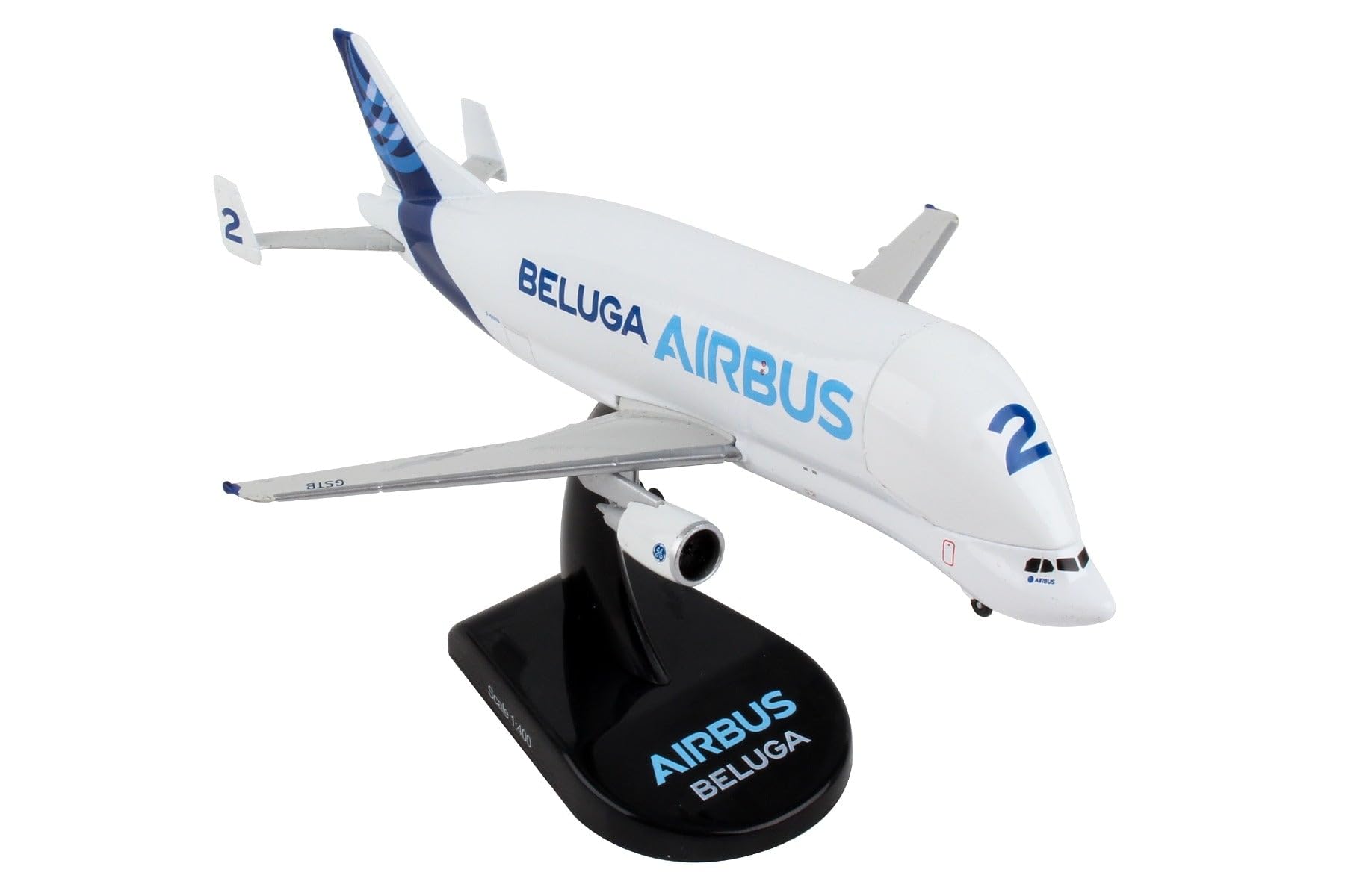 Airbus A300-600ST Beluga Die-Cast Model – 1:200 Scale Oversized Cargo Aircraft Replica with Display Stand, Highly Detailed Aircraft No. 2, 5.6” Length x 4.25” Wingspan, Adult Collectible Ages 14+