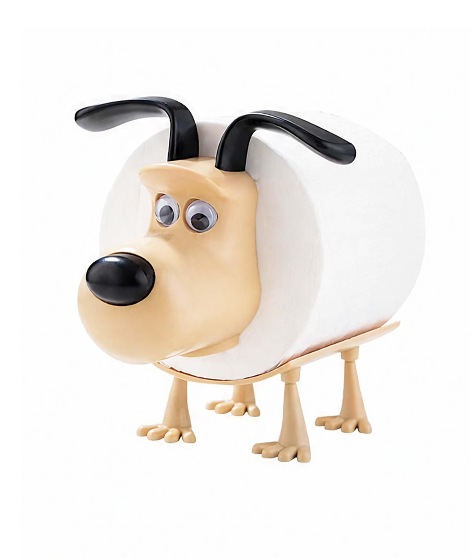 Cartoon Dog Shaped Toilet Roll Holder, Freestanding Tissue Roll Storage Rack, Decorative Bathroom Accessory for Washroom & Restroom-image-20