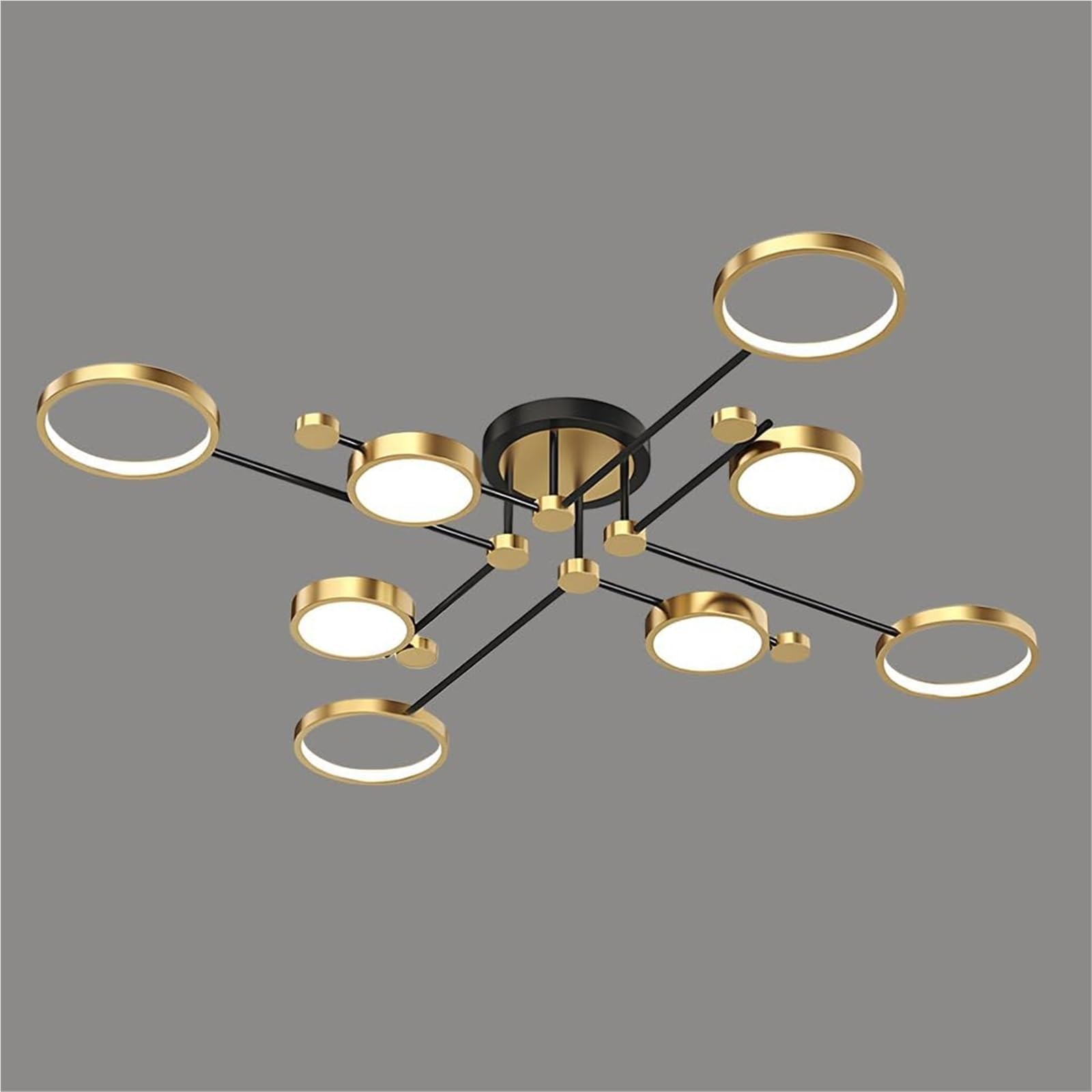 Lustre moderne à LED à 6 lumières avec variateur de température pour éclairage de chambre