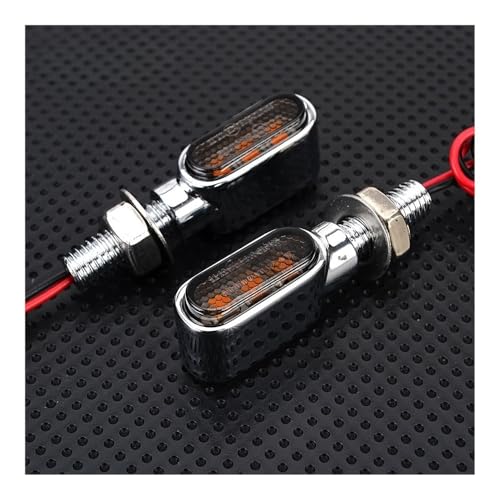Clignotant universel pour moto 8mm boîtier silver robuste 12V - 5