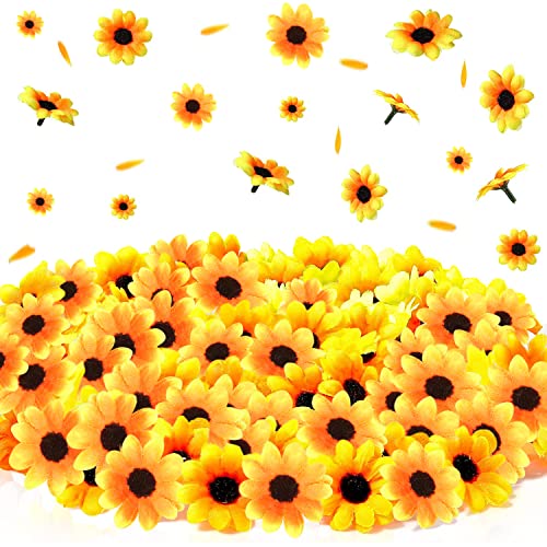 100 Piezas Flores Artificiales de Margaritas Decorativas Manualidad Cabezas de Flores Cabezas de Flores Artificiales Flores Artificiales Decoración para DIY Adornos Accesorios Artesanía (4cm)