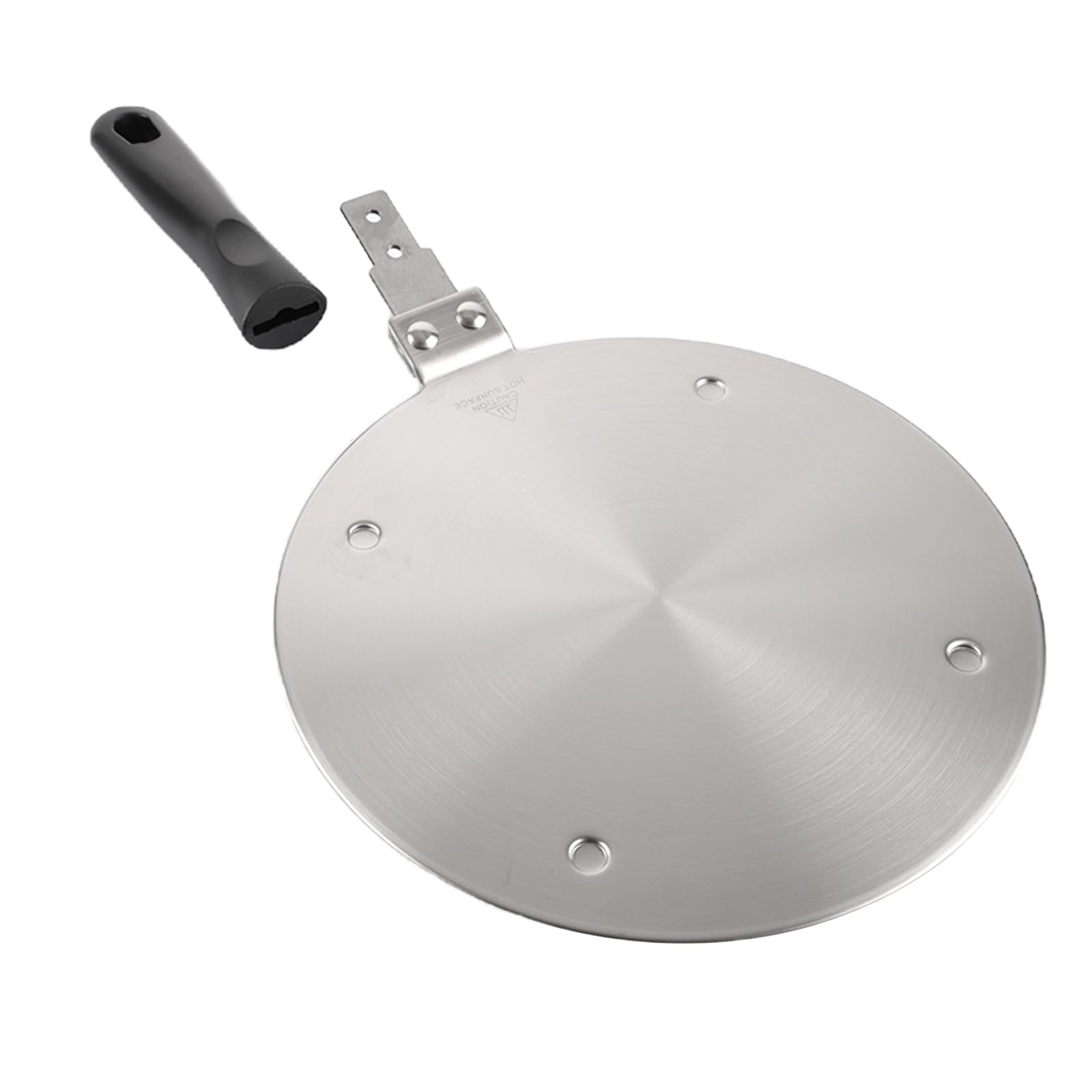 APACALI 1 sztuka płyta indukcyjna 24 cm, indukcyjny adapter do kuchenki ze zdejmowanym uchwytem, z stali nierdzewnej