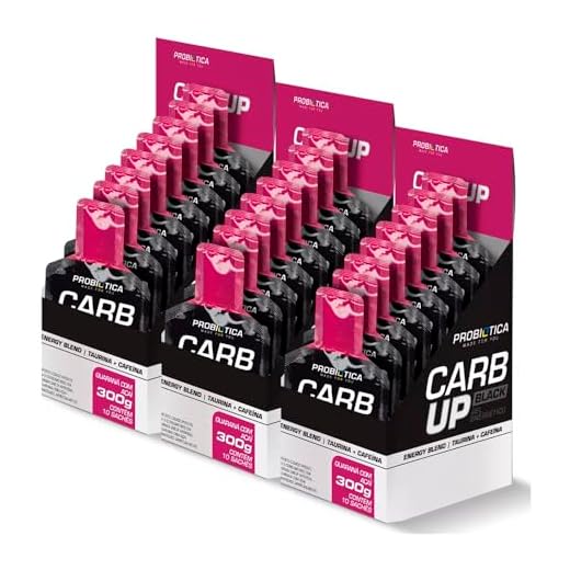 Kit 3x Carb Up Gel Black - 10 Sachês 30g - Probiótica (Açaí com Guaraná)