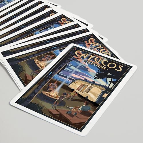 Baraja de poker Retro Cayucos California 52 cartas miniatura 5