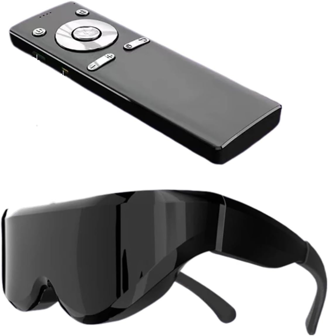 CAQBFRNL Android System Wifi 3D Video Glasses，3D VR Glasses，Virtual Reality Screen，Smart Glasses Men，HDMI Connected Smart Glasses Men(Black color 64GB)