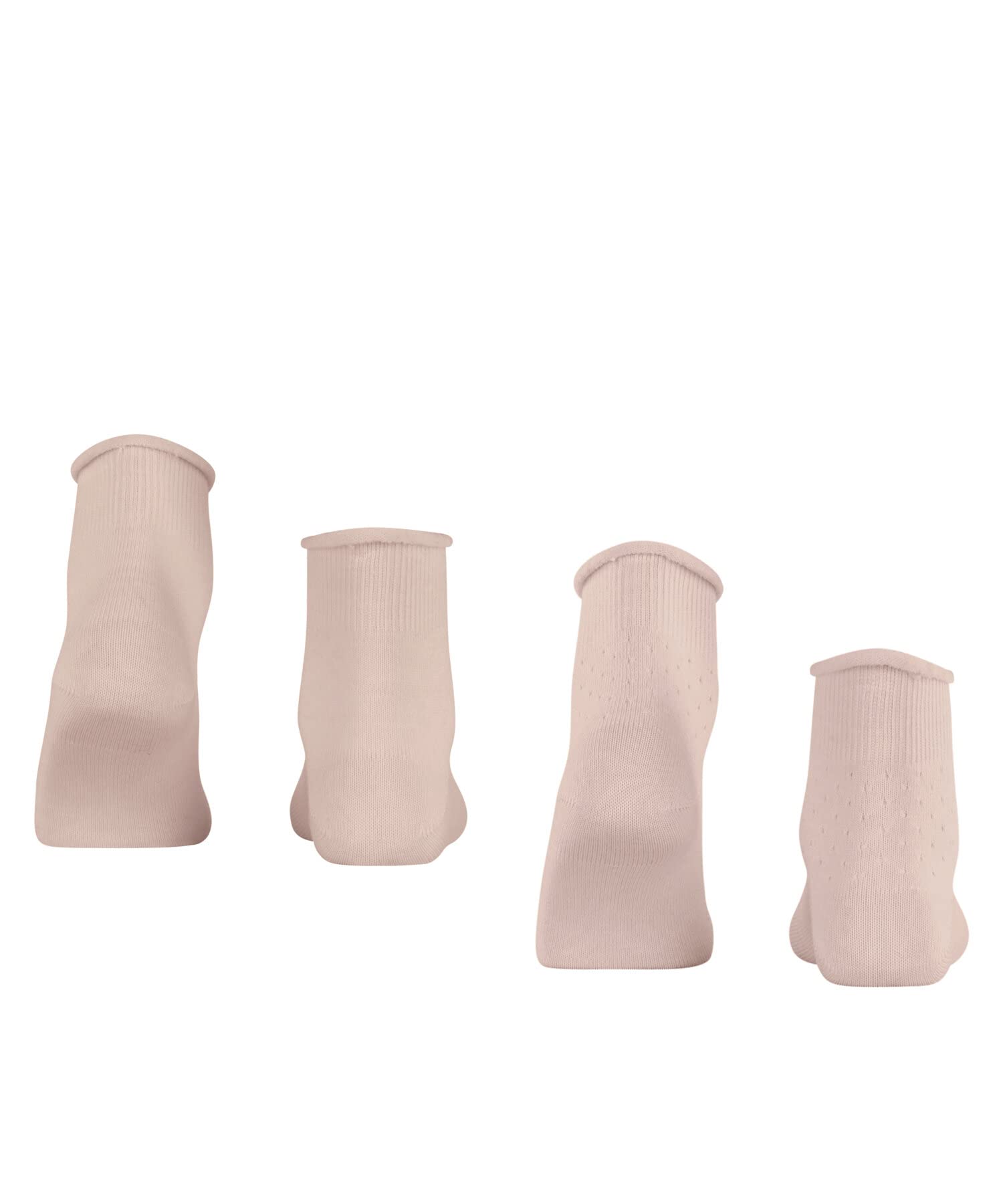 ESPRIT Kobiety Krótkie skarpety Cozy Dot 2-Pack W SSO Wełna jednokolorowe 2 Pak, Czerwony (Peach Whip 8674), 35-38