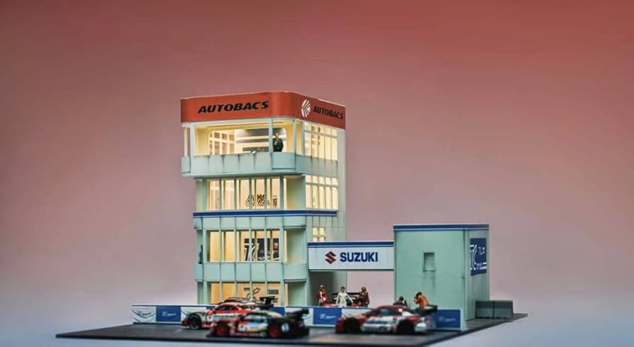 Magic　City　1／64ジオラマ　2個セット Amazon | 1/64 Magic City ジオラマ マツダ展示場 居酒屋