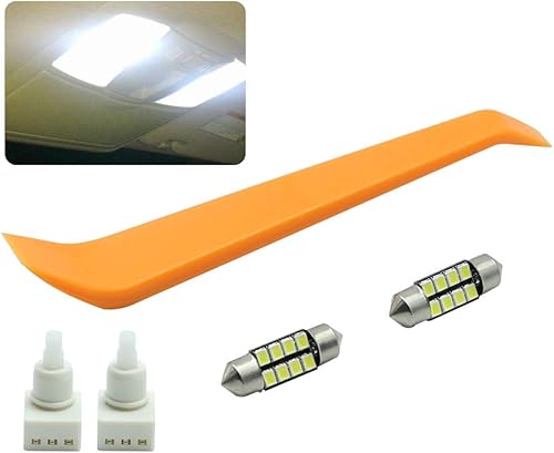 2 interruptores de luz interior + 2 bombillas LED de cúpula de mapa adicionales para Honda AccordDodgePilotRidgelineOdysseyRam 1500 Reemplazar