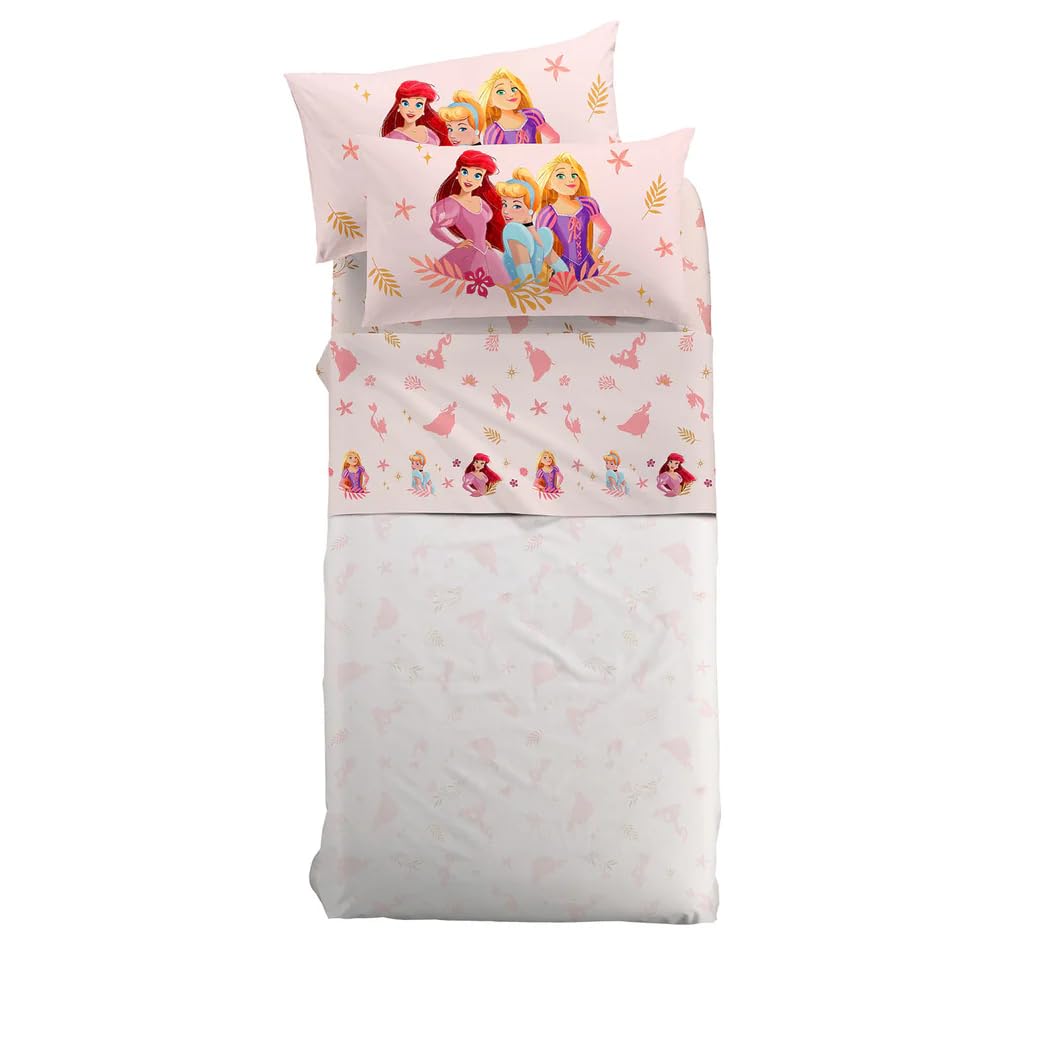 Caleffi - Completo lenzuola articolo Magic Princess misura Un posto e mezzo variante unica