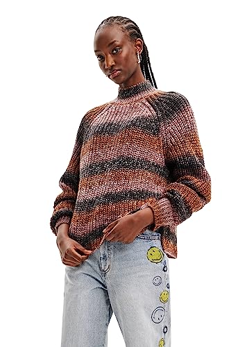 Image of Desigual Womens Woman Flat Knit Thick Gauge Pullover
