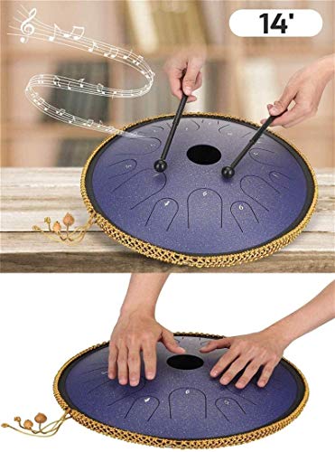 Tambor de lengüeta de cobre de 14 pulgadas y 14 notas miniatura 6