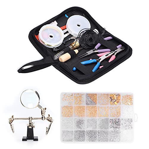 Pilipane Jewelry Making Kits for Adults Jewelry Making Supplies Kit,Jewelry Making Supplies Wire Wrapping Kit with Jewelry Making Tools for Adults Earring Charms for Jewelry Making and Repair - Image 2