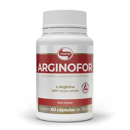Arginofor L Arginina Vitafor 60 Cápsulas