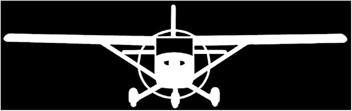 7" Cessna Decals - White Cessna 172 Skyhawk White Sticker Decal Car Window Wall MacBook Notebook Laptop Decal - Made in The USA