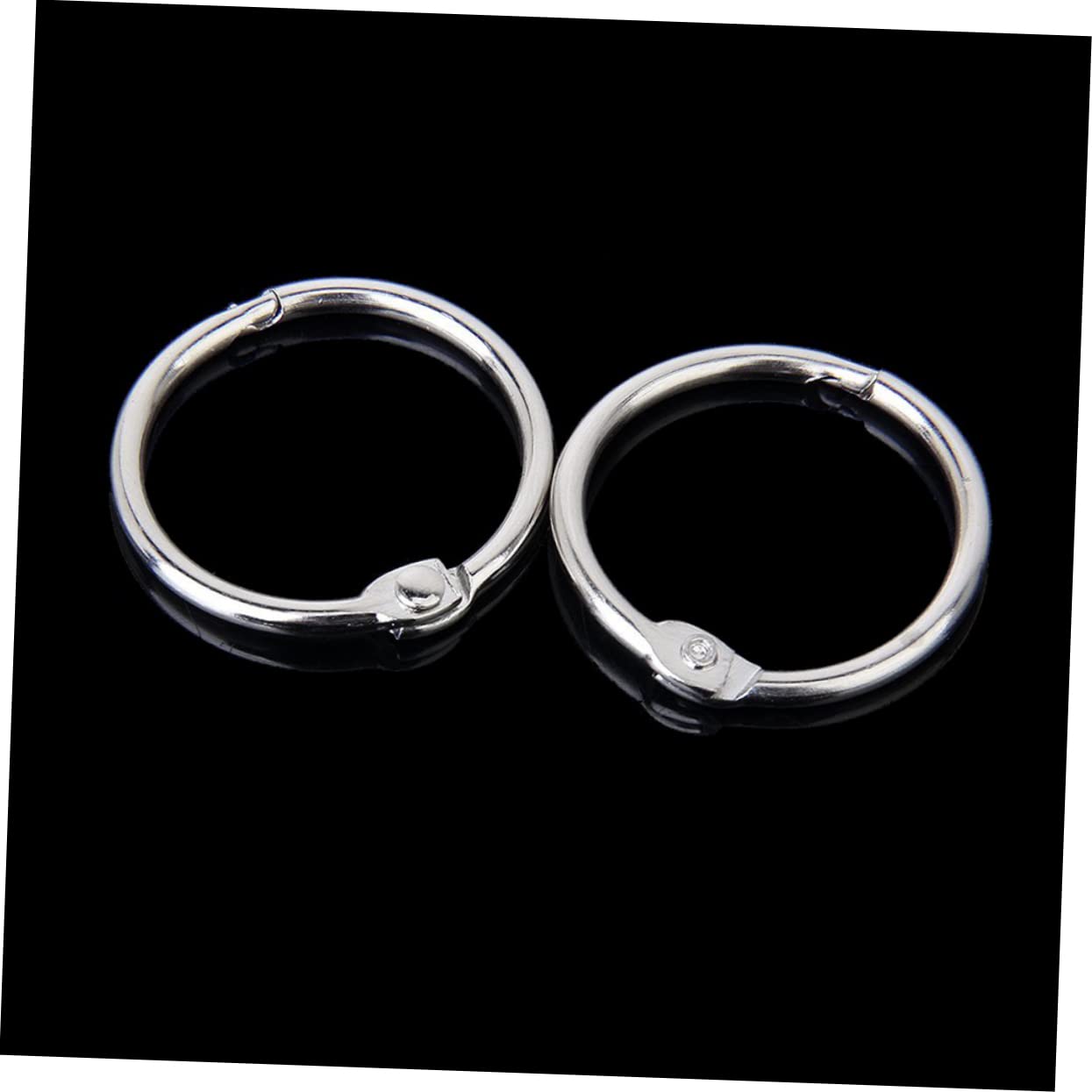 Housoutil Anelli 10 Nichelato Articolati Argento Metallo in e Album Pezzi 65mm Quaderni Lavori Artigianali