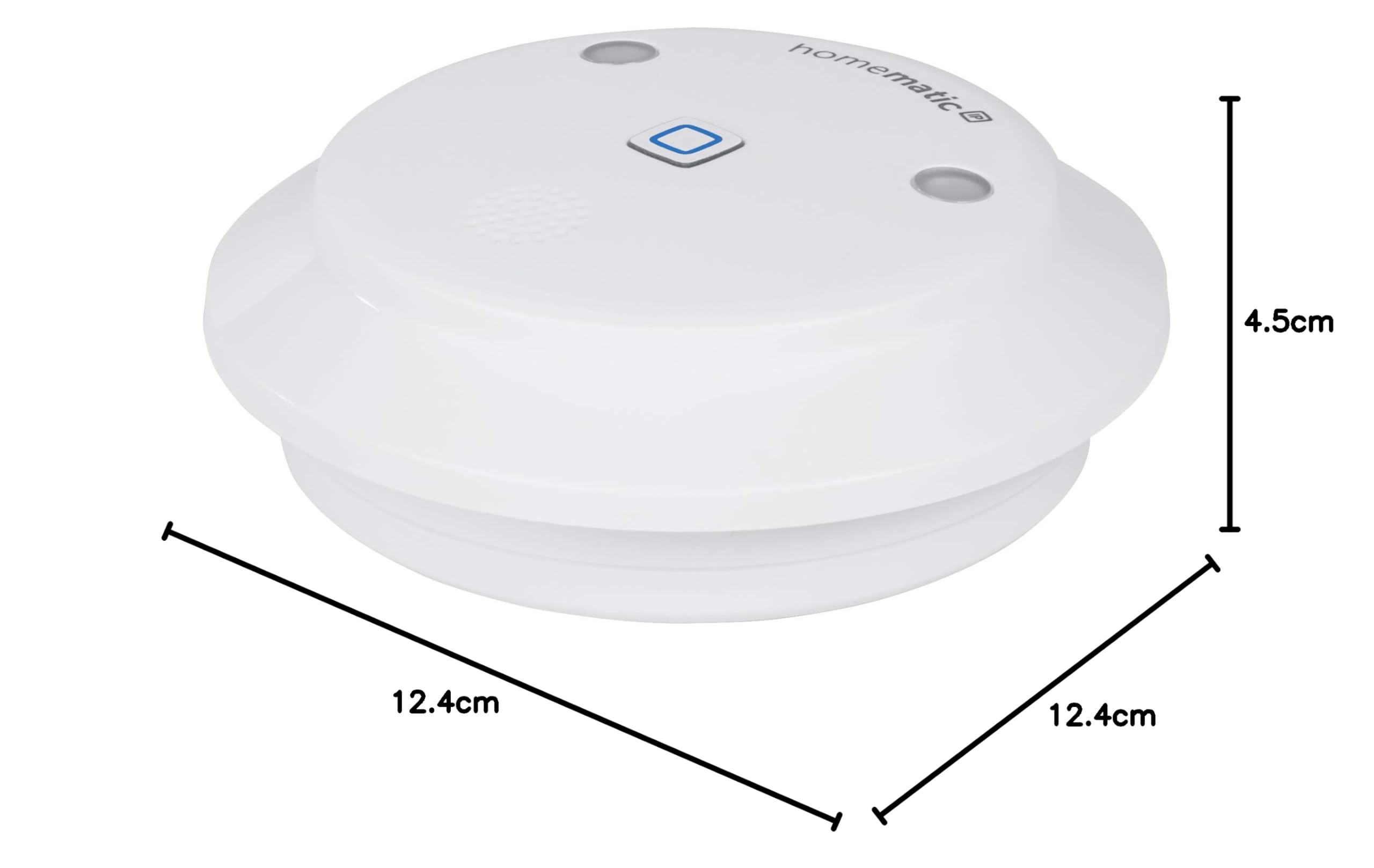 Homematic IP Alarmsirene, Smart Home, kabellose Funk-Innensirene mit App-Funktion warnt hörbar, sichtbar und per Push-Nachricht, 153825A0