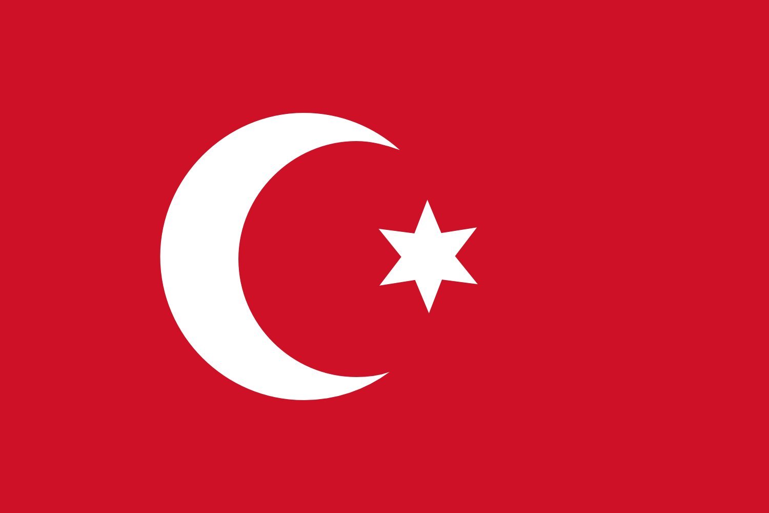 Drapeau XL Égypte 19e siècle 6 points pavillon historique Égypte ottomane