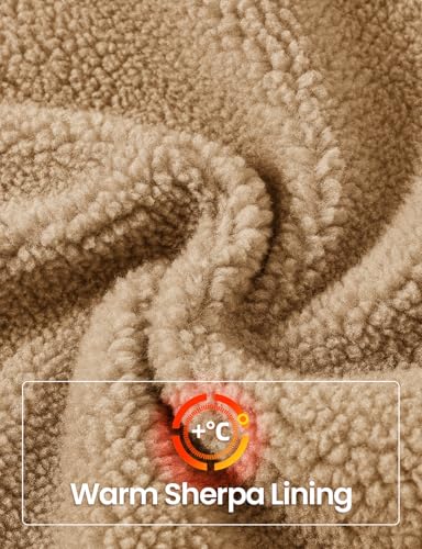 Rdruko Men's Winter Vest Outerwear Sherpa Lined Fleece Warm Cotton Work Casual Vest3