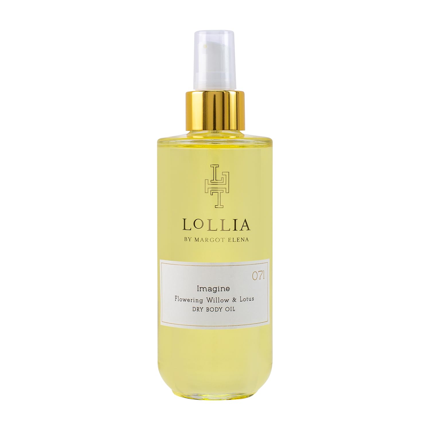 LOLLIA Imagine Dry Body Oil, 6.8 Fl. Oz. – Flowering Willow & Lotus – Women’s, Scented, Moisturizing, Dry Body Oil for Women, For All Skin Types