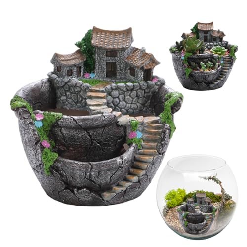 Pot succulent plante pot imperméable léger pour décorations de jardin - 2