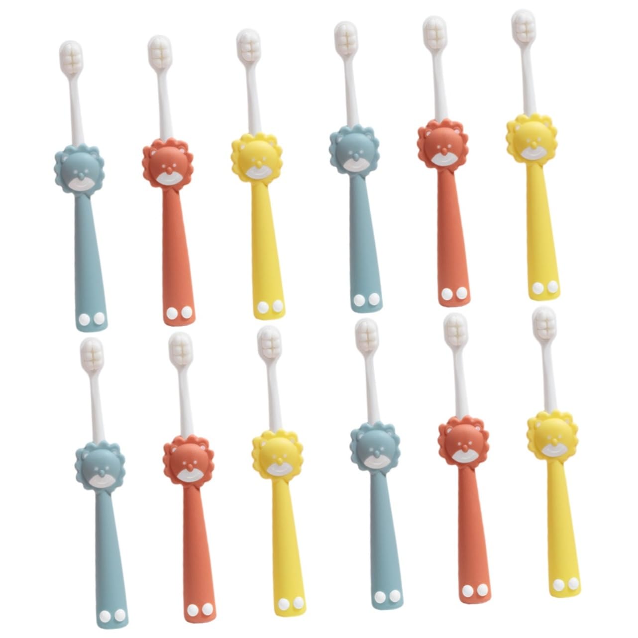 Gatuida 4 Sets Sichere Bequeme Kinderzahnbürsten Mit Weichen Borsten Für Kleinkinder Die Täglich Zähne Putzen Müssen 3 Stück * 4
