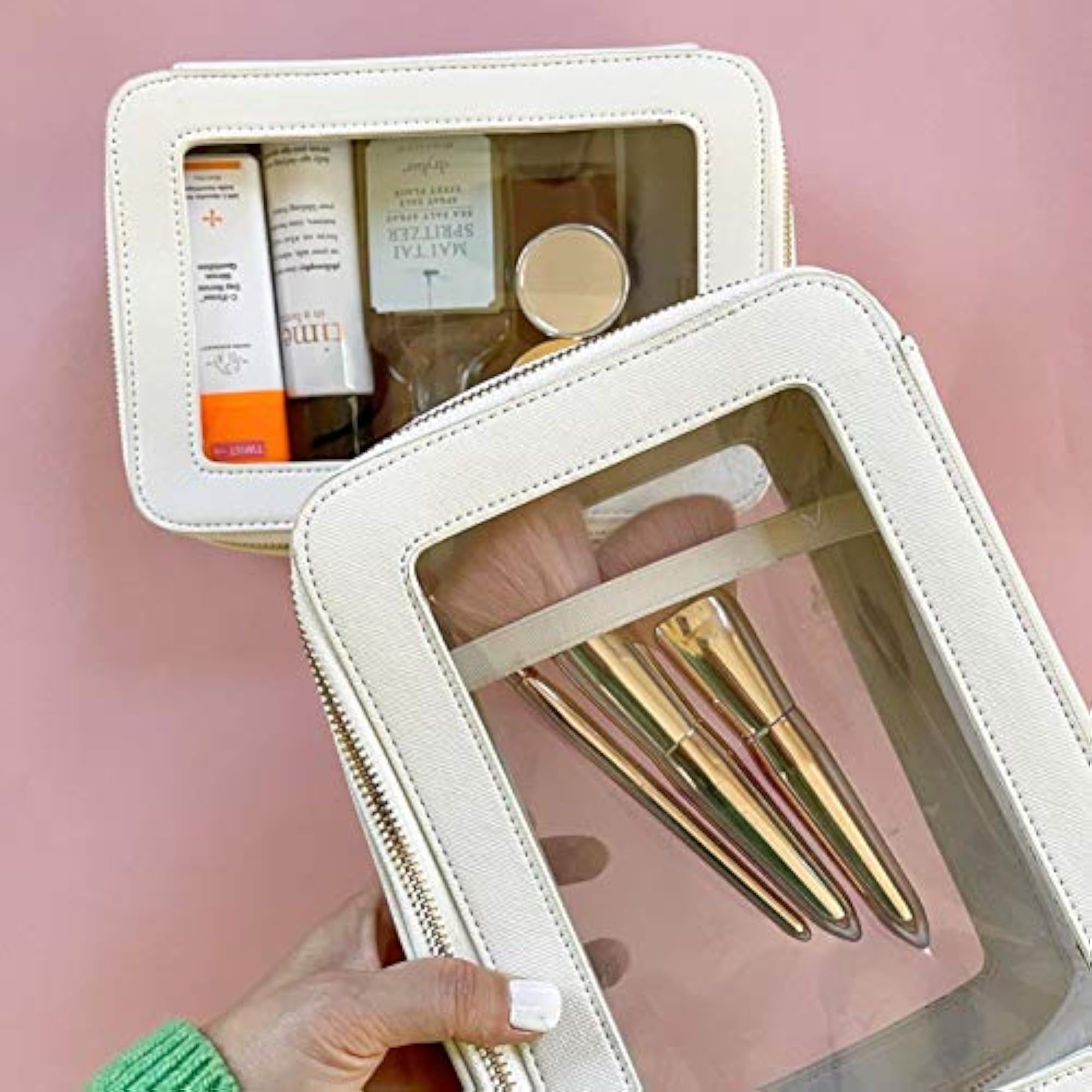Luxury Toiletry Cosmetic Bag & Jetset Case