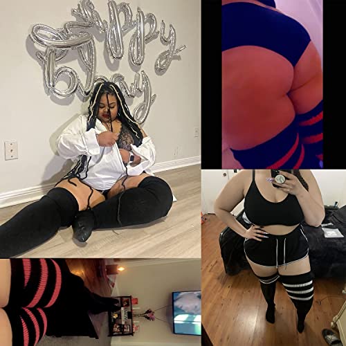 Abodhu Plus Size Thigh High Socks for Thick Thighs Women- Extra Long Widened Extra Long Thick Knit 5