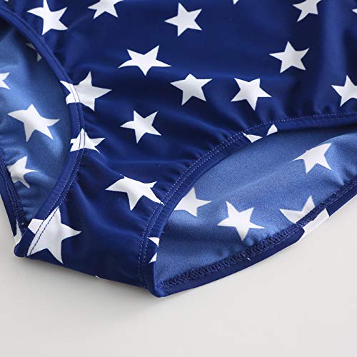 Moon Tree Girls One Piece Swimsuits Hawaiian Ruffle Swimwear Beach Bathing Suit 2 Pack 7T3