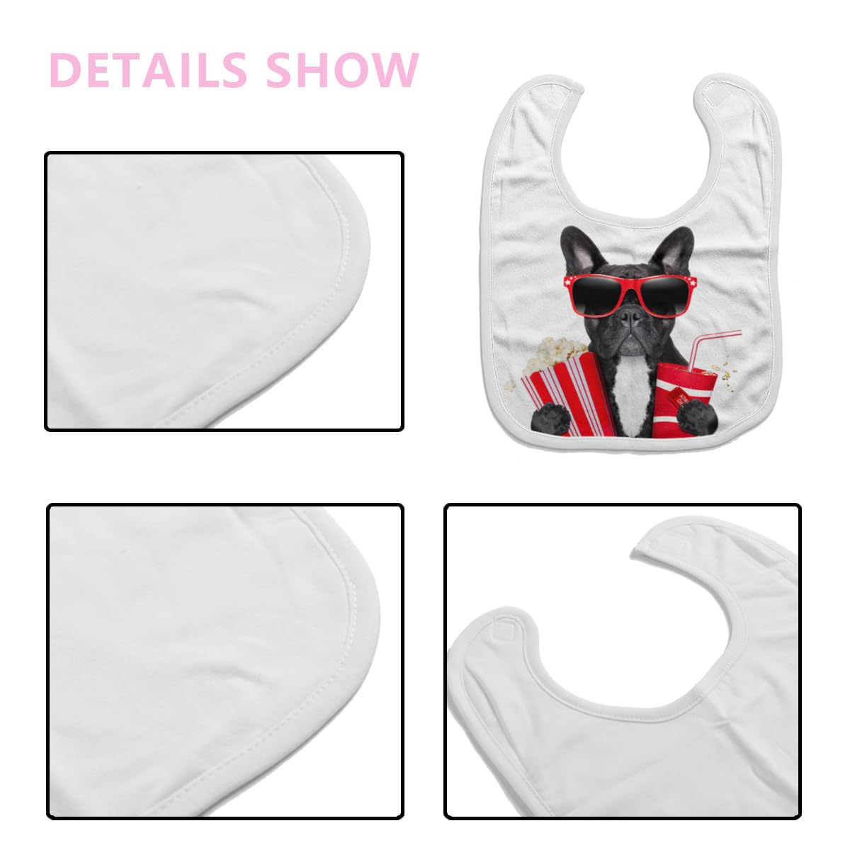 Amazon.co.jp: よだれかけ 面白い 犬柄 フレンチブルドッグ