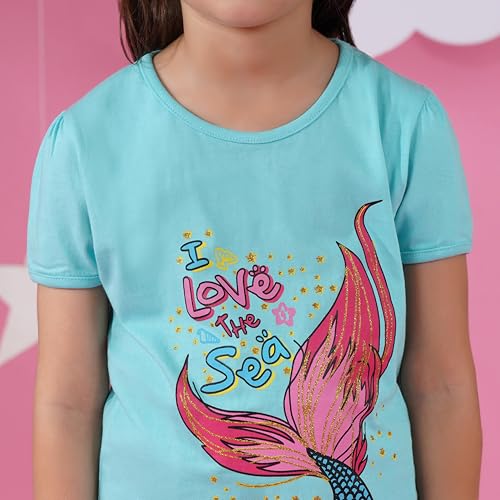 Image of TotzTouch Cotton Girls Night Suit | Pajama Set | Night Dress Graphic Printed Age 6 Months to 15 Years Different Patterns Suitable for Summer and Winter to Choose (Pack of 1)