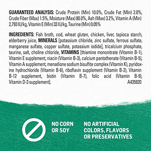 Beyond Purina Natural Wet Cat Food Complement, Mixers+ Immune Support Line-Caught Alaskan Cod Recipe - (16) 1.55 Oz. Pouches #TOP6