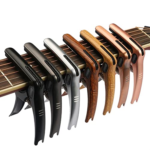 EXENXA Accueil Instrument de Musique Capodastre pour Guitare Capodastre en métal Zinc 3 en 1 pour Guitares acoustiques… - Les Beatles, Paul McCartney, John Lennon, RIngo Starr, George Harrison EXENXA Accueil Instrument de Musique Capodastre pour Guitare Capodastre en métal Zinc 3 en 1 pour Guitares acoustiques… – Image 4