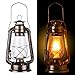 Vintage Rustic Accent Old Fashioned Electric Lantern Oil Lamp with Edison LED Bulb Bronze Rust Finish Nightstand Desk Table Lamps for Antique Designer Light Study Room Bedroom Theatre Prop