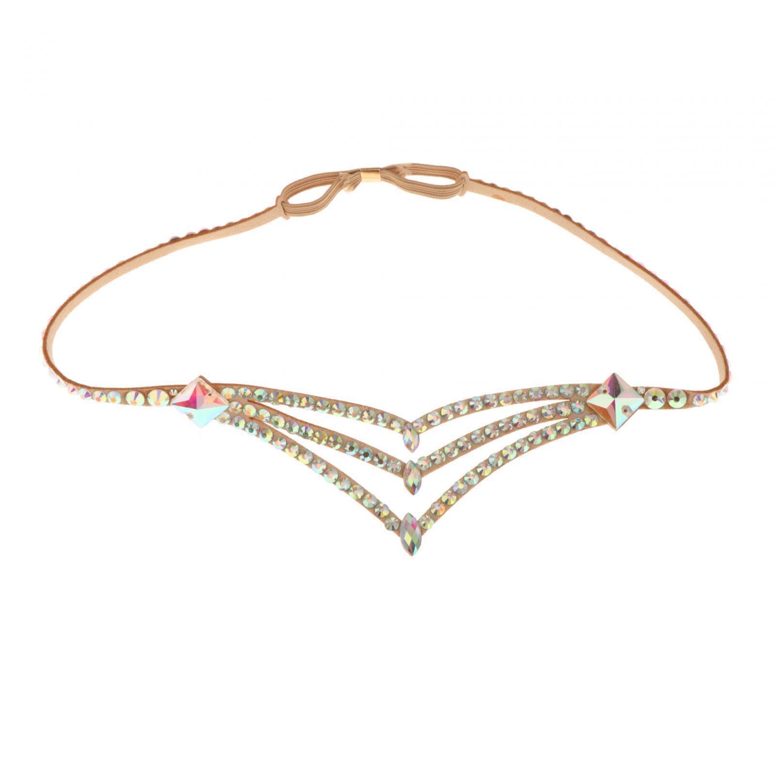 AUYXSSZ Forehead Headpiece Bellydance Accessories Shiny Beautifully Crafted for Adults and Teen Women in Dance Shows Forehead Headpiece Bellydance Accessories