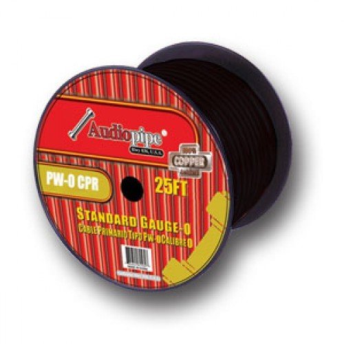 Audiopipe PS025BK 25ft 0gauge Primary Cable Black