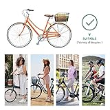 Anzome 38 x 31 x 20 Rear Basket for Bicycles, Waterproof Metal Wire with Adjustable Cargo Net and Waterproof Cover that Fits Most Rear Bike Carriers - Image 4