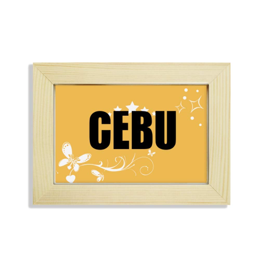 Pintura de flores de Cebú en marco de madera para decorar escritorios y oficinas con encanto