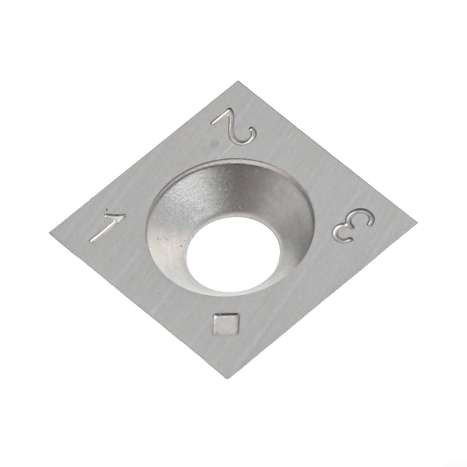 10 Inserti Rotondi In Carburo Da 12mm Per Tornio Legno | Ricambio Per Ci3 E Ci3-NR Con Viti M4 - 2