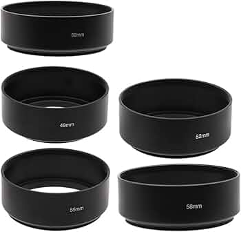 Amazon | 標準金属レンズフードフィルターネジ付き 35/43/46/49/52/55