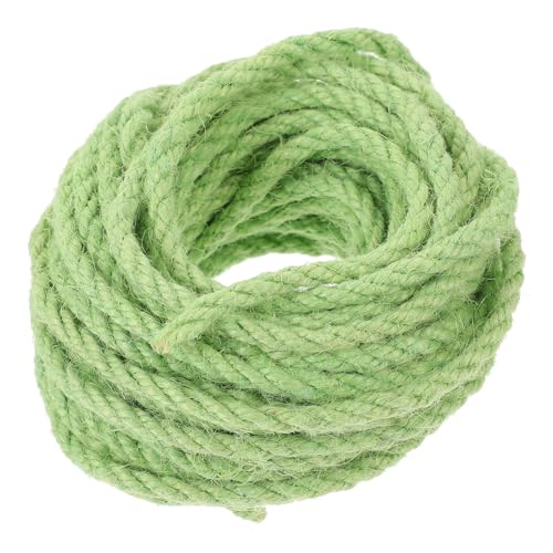 EXAOMBLE 猫のアクセサリー 猫ひっかき棒用ロープ 猫ロープ爪とぎ 天井の猫の木 猫のおもちゃ 猫のスクラッチパッド かわいい猫の木 クライミングキャットスクラッチャー 麻縄 Green