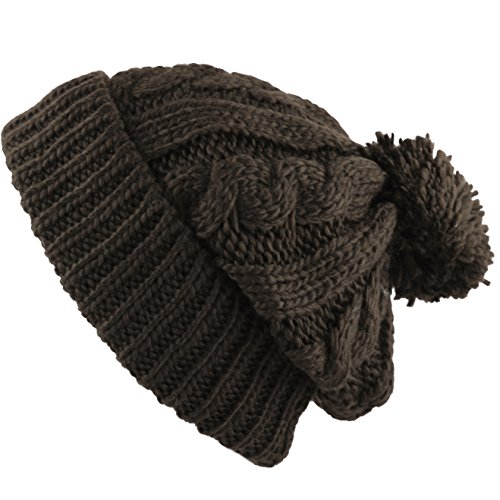 The Hat Depot Winter Thick and Warm Pom Pom Fleece...