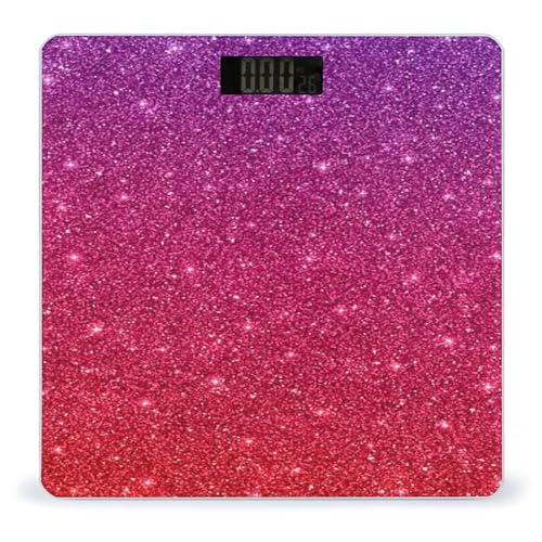 Báscula digital de baño con pantalla LCD brillante miniatura 1