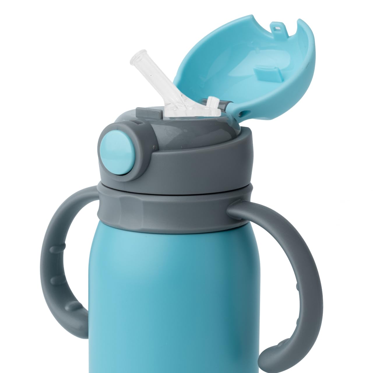 Alipis Set mit 5 wiederverwendbaren Trinkhalmen aus weichem Silikon, Ersatzzubehör für Kinderflasche, transparentes Rohr mit abnehmbarer Düse für Reisebecher, Schule, Haus, nicht für Bea·ba