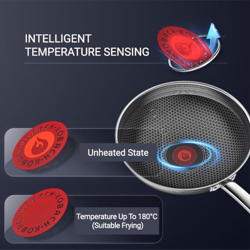 KBH-KGH-C32A-Nonstick-Frying-Pan-with-Lid-Honeycomb-Stainless-Steel-Wok-Suitable-for-All-Cooktops-32-CM126-INCH