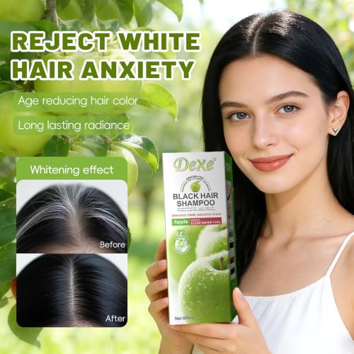 Tinte shampoo negro sin amoníaco para cobertura de canas miniatura 2