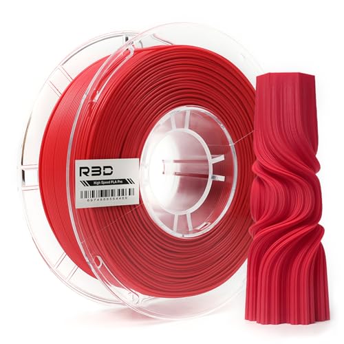 Image of R3D High Speed PLA Pro Filament 1.75mm 1KG, 3D Printer Filament for 30-600 mm /s High-Speed Printing, Dimensional Accuracy + /- 0.02 mm, Plastic Spool, Compatible with AMS (Matte Raspberry Red)