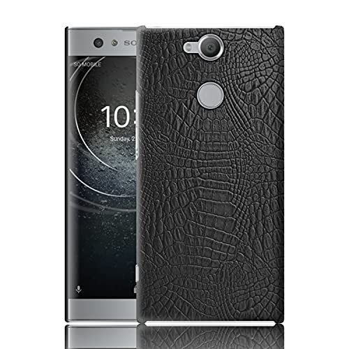 COVERLY for Sony Xperia XA2 Plus Back Cover | Flexible Crocodile Pu Leather | Full Camera Protection | Raised Edges | Super Soft-Touch Hard Case | Protective Cover | Leather Case for Xperia XA2 Plus